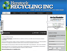 Tablet Screenshot of jhenstockrecycling.com